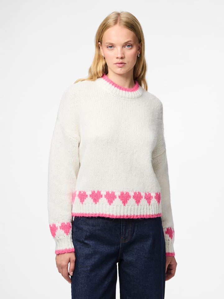 Pieces Pullover in Creme - M