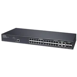 Vivotek AW-GEV-288A-370 Switch L2 man. 28-Port PoE (28 Ports), Netzwerk Switch, Schwarz
