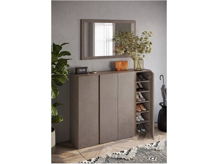 Schuhmöbel FRAME 30 Paar Schuhe 4 Türen bronze