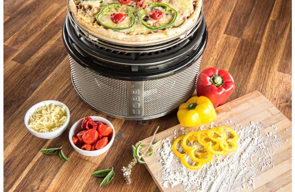 Pizzastein "COBB Premier", weiss (weiß), B:2,6cm Ø:26cm, Backbleche, Pizzastein weiß B/H/T: 2,6cm