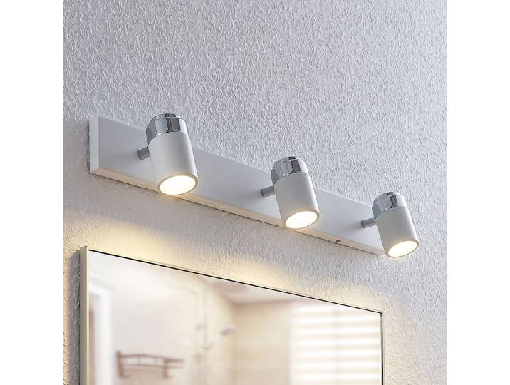 Kardo 3 Wandleuchte White/Chrome - Lindby - Wohnzimmer - Modern - Metall - Mehrflammig