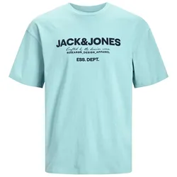 Jack & Jones Herren Rundhals T-Shirt JJGALE - Relaxed Fit - Black SCAN 12247782 - L