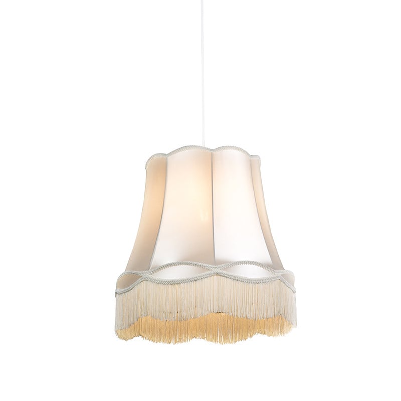 Qazqa Retro hanglamp crème 45 cm