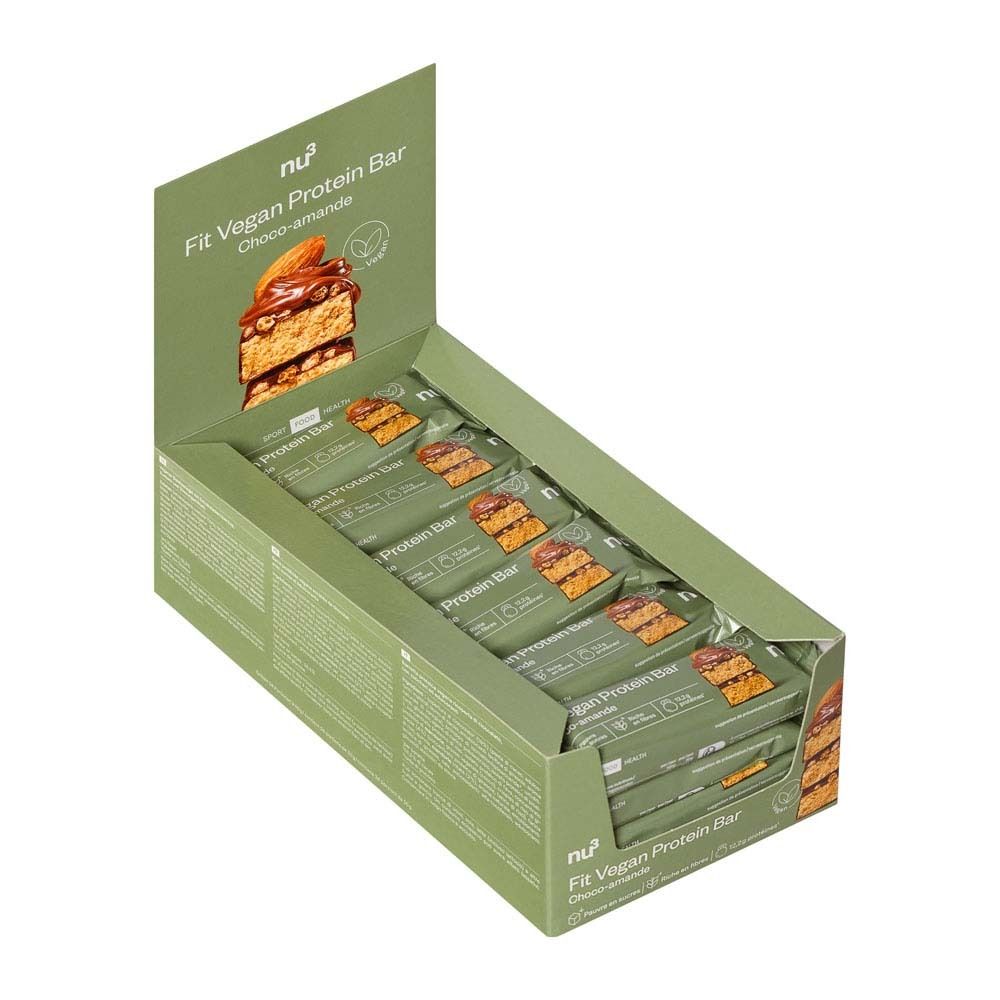 nu3 Vegan Protein Bar, Schoko-Mandel 12x50 g Riegel