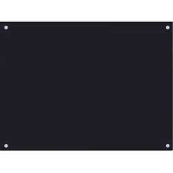 vidaXL Küchenrückwand Schwarz 80x60 cm Hartglas