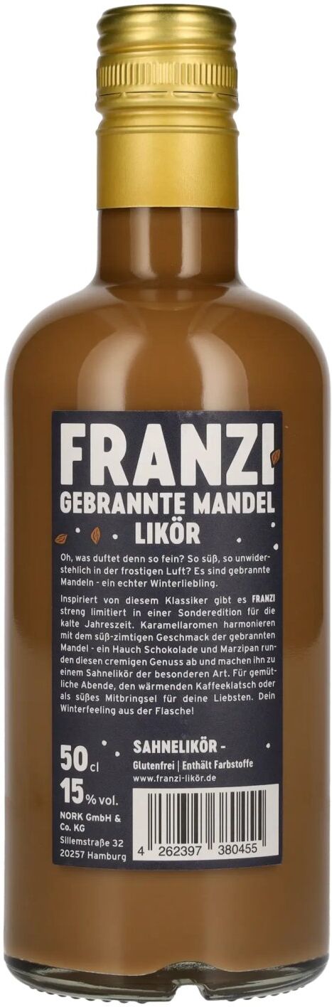 Franzi Likör Franzi Gebrannte Mandel Likör 15% Vol. 0,5l