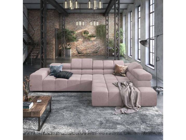 HOMELIV. Ecksofa Charlotta 319x215x82cm Webstoff