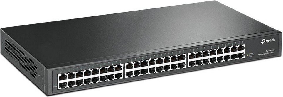TP-Link TL-SG1048, Unmanaged, Gigabit Ethernet (10/100/1000), Vollduplex, Rack-Einbau, 1U