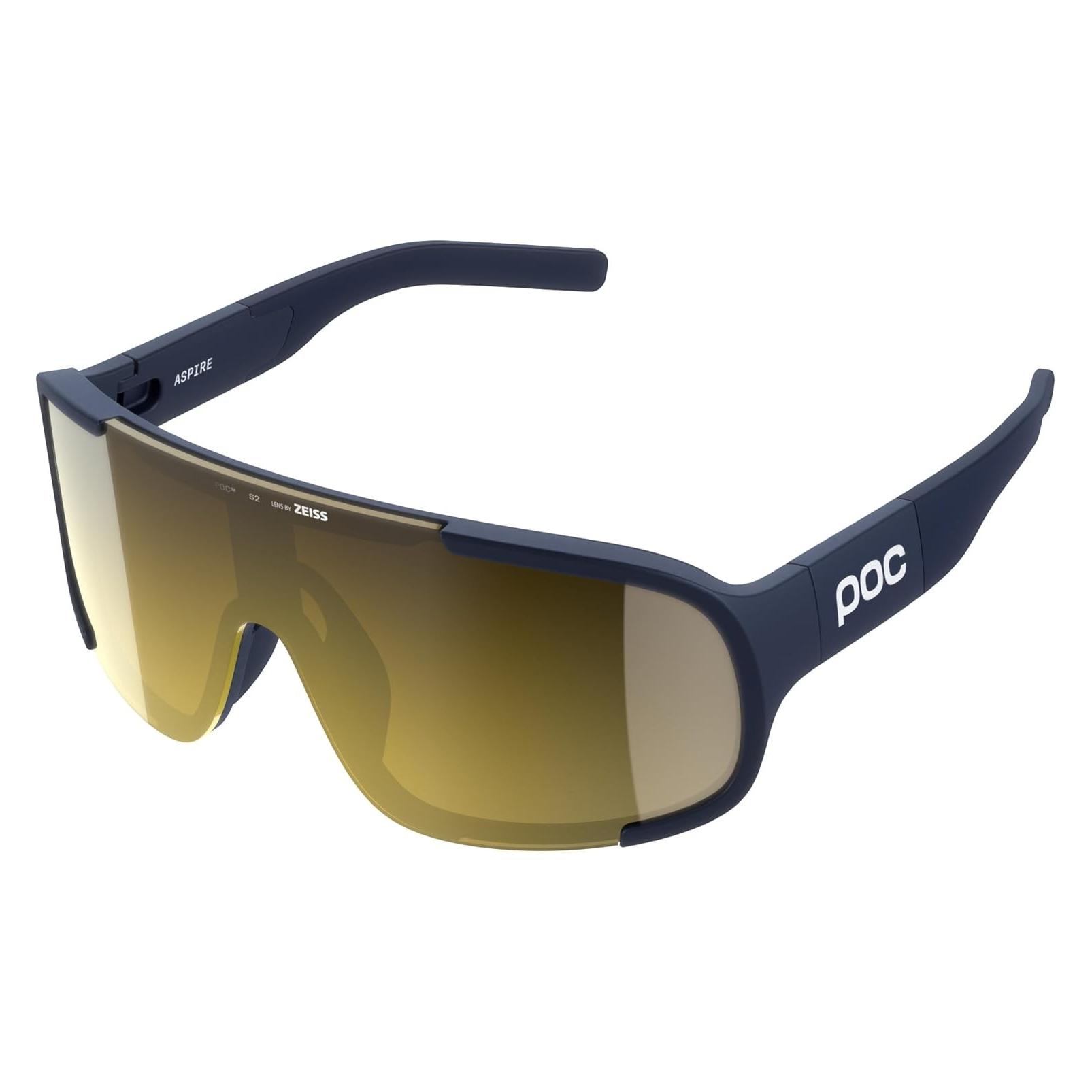 Poc Okulary rowerowe Aspire granatowy (Apatite Navy, Blau-Gold, Uranium Black, clarity road-sunny gold, Clarity Trail, Partly Sunny Gold) (969232)