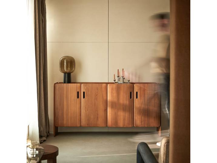 Sideboard aus massivem Teakholz, 180 cm - Natur - Teak