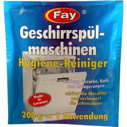 Maschinenpfleger Fay Geschirrspülmaschinenreiniger 200 g Made in Germany, entfernt Gerüche, Kalk und Ablagerungen