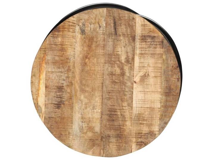 （Noir）1X Table basse table de salon table d'appoint Noir 60x60x40cm Bois massif de manguier brut sfj14988976