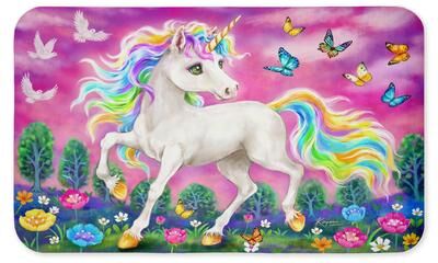 "Stupell Magical Unicorn Fantasy Kitchen Mat Design By Kayomi Harai, 18x30 - 18"" x 30"""