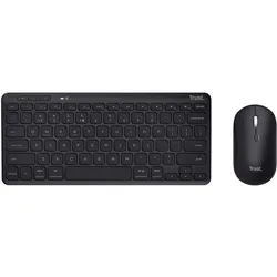 Trust Lyra (DE, Kabellos), Tastatur, Schwarz