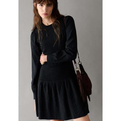 Maxikleid PEPE JEANS "Kleid GOA DRESS", Damen, Gr. M, Normalgrößen, schwarz, 85% Viskose, 15% Nylon, Kleider Maxikleid
