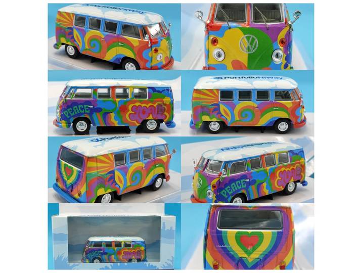 Modèle de voiture en alliage Diecast CORGI à l'échelle 1:43, VW Campervan Type 2 T1