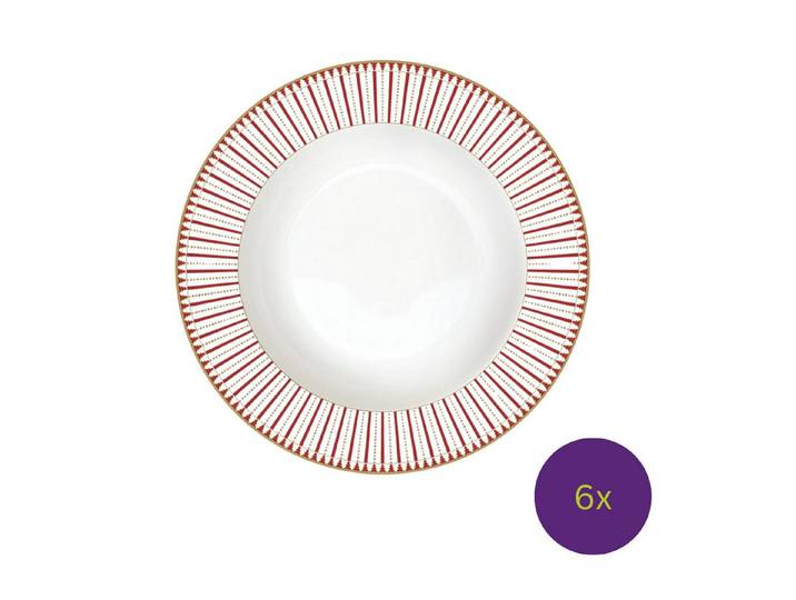 EasyLife Suppenteller Magie de Noel, Höhe: 3.5cm, Farbe: Weiß, Motiv: Weihnachten
