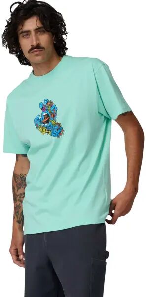 Santa Cruz Apparel T-Shirt Santa Cruz Roskopp Screaming Five Front (XXL - Mint)