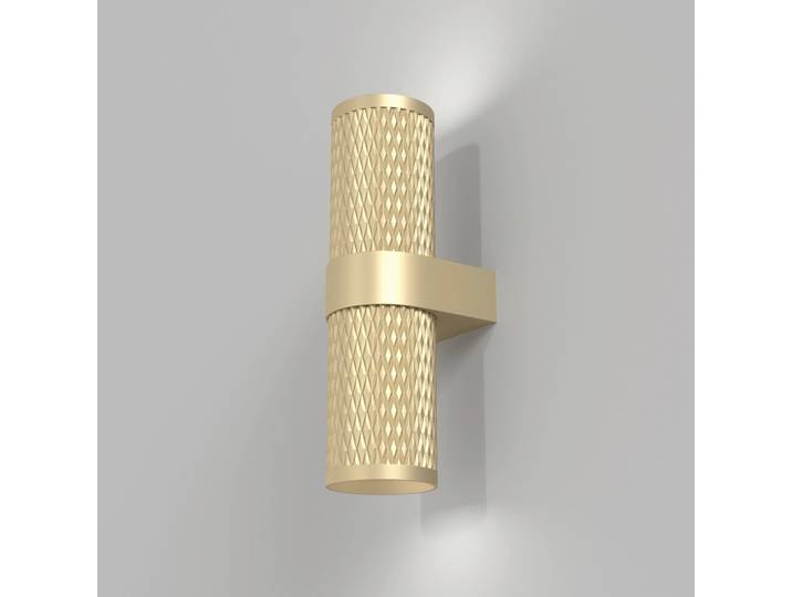 Wandleuchte Focus Design Goldfarben max. 7 Watt Wandlampe