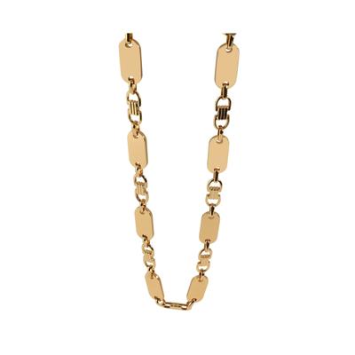 Kette ohne Anhänger ADELIA´S "Unisex Edelstahl Halskette" Gr. 60, gold, Halsketten, Damen, 60, Edelstahl