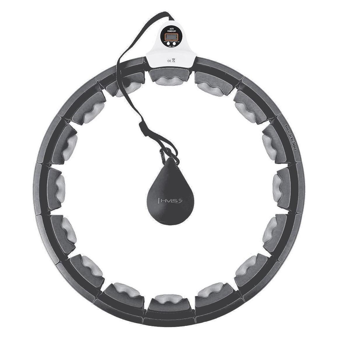 HMS HHW06 HULA HOOP Juodas MIT GEWICHT + ZÄHLER (45 cm, 400 g) (17-44-562)