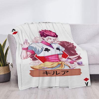 Shop Station Hunter X Hunter Hisoka Throw Blanket Soft Anime Fleece Blanket For Sofa, Bed & Cozy Home Decor c 40x60in