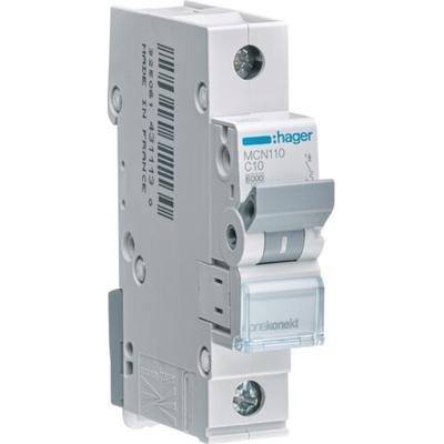Hager LS-Schalter 1polig, C-10A, 6kA