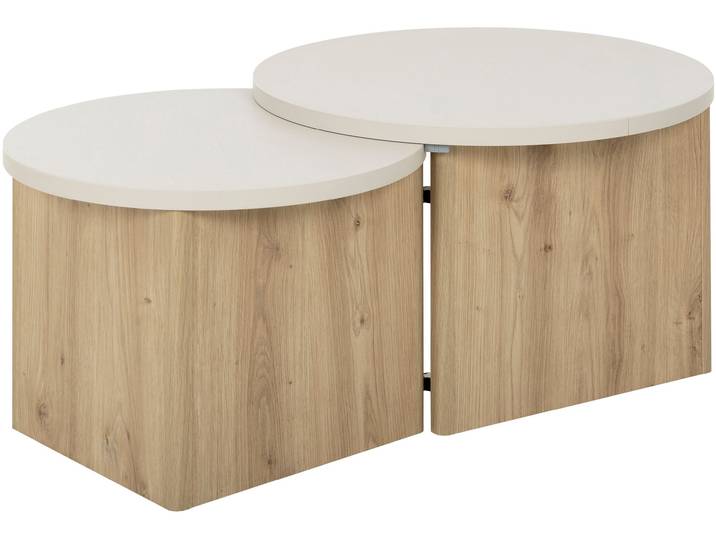 Couchtisch GAMI Eclypse , braun (cachemire, eiche artisan, eiche artisan nachbildung, cachemire), B:96cm H:38cm T:60cm, Tische, Couchtisch, Praktischer Couchtisch mit verschiebbarer Tischplatte