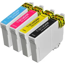 4 kompatible Tinten ersetzt Epson C13T181640 18XL Multipack KCMY