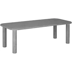 Esstisch Clio aus Mortex, modernes Design, rechteckig, grau Dusk, für 6–8 Personen
