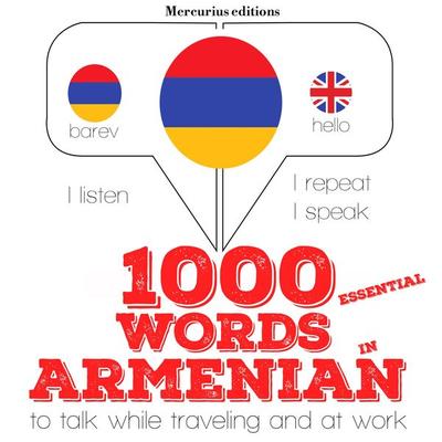 1000 essential words in Armenian - JM Gardner, Audio, 9782821120143