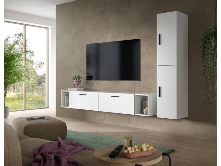 Wohnkombination The One , 6-teilig , weiß Komplettset
