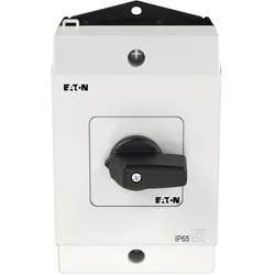 Eaton T0-1-15431/I1 Umschalter 207070 Kont2 20A HAND-0-AUTO 45° rast. Aufbau, Schalter + Taster, Schwarz