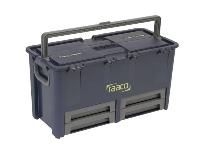 raaco 136624 Compact 62 Boîte à outils\, Bleu/gris