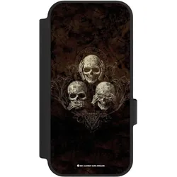 Nivocase Klapphülle für Google Pixel 10 Pro Handyhülle aus Kunst Leder NIVOflip schwarz Art Gothic (Google Pixel 10 Pro), Smartphone Hülle, Schwarz