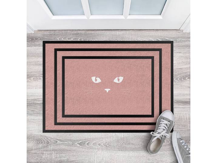 Fußmatte Katzenaugen 60 x 40cm Pink/Rosa
