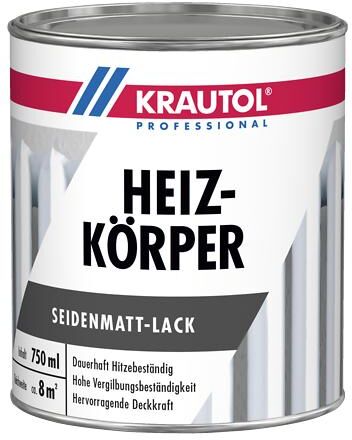 KRAUTOL Heizkörperlack seidenmatt weiß, 2,5 l