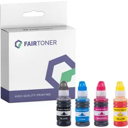 4er Multipack Set Kompatibel für Epson Ecotank L485 (664) Tintentank