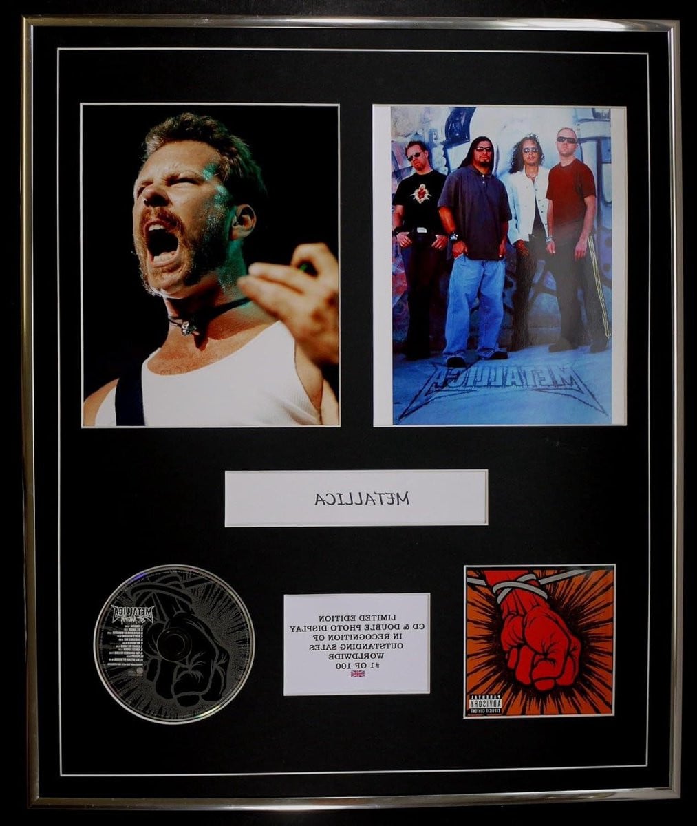 Nielsen Design CD Dubbel Foto Display Muziek Memorabilia Muurdecoratie Zilver 60 x 50 cm