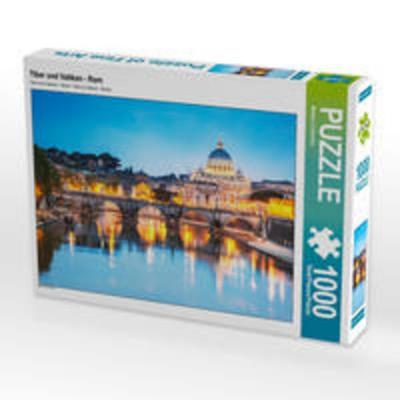 CALVENDO Puzzle Tiber und Vatikan - Rom 1000 Teile Lege-Größe 640 x 480 cm Foto-Puzzle Bild von Matteo Colombo