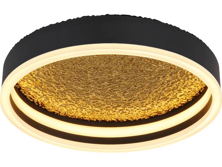 Globo Lighting plafonnier métal noir mat\, LED