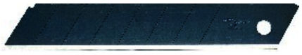 LUTZ BLADES Lames à casser noires 18 mm, paquet de 10 pièces ; Gesutra (470045)