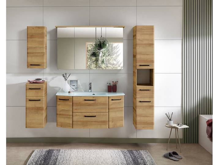Armoire miroir lumineuse Quickset 318 115cm Marron