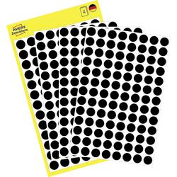 Avery-Zweckform 3009 Markierungspunkte Etiketten Ø 8 mm Schwarz 416 St. Permanent haftend Papier