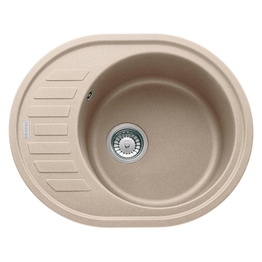 Franke Stone sink Ronda, ROG 611-62, plug valve, brownish yellow (50 cm, 62 cm) (FR502)