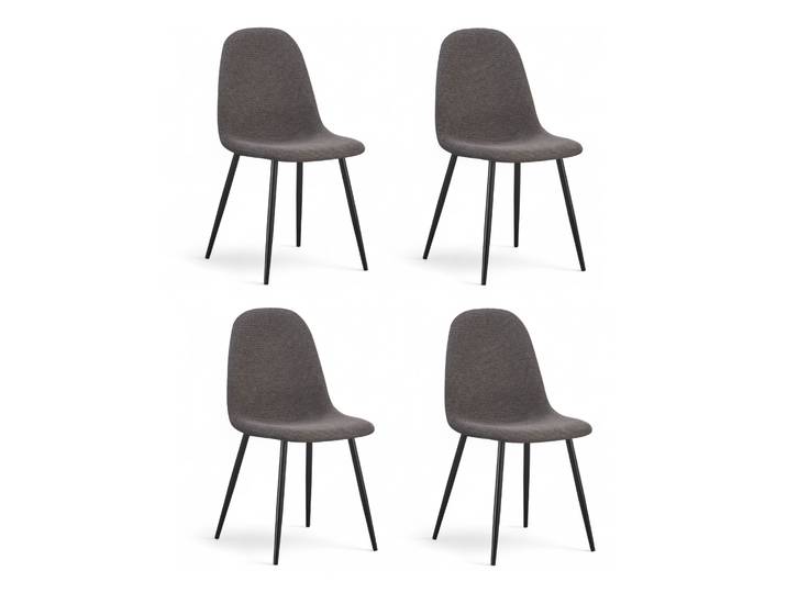 Chaise repas tissu vert foncé