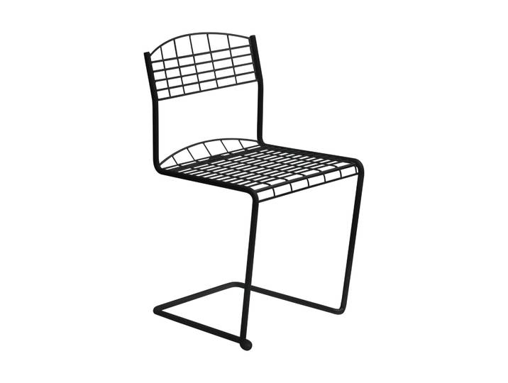 Grythyttan Stålmöbler Chaise High Tech Noir