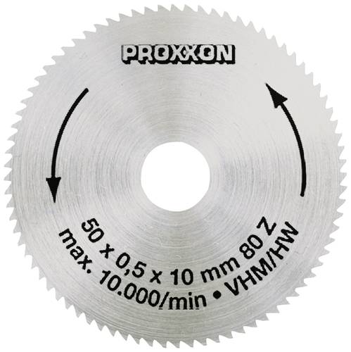 Proxxon 28011 Hartmetall Kreissägeblatt 50 x 10 x 0.6mm Zähneanzahl: 80 1St.