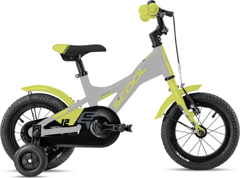 S'cool XXlite alloy 12 Zoll Kinderfahrrad Black/Orange