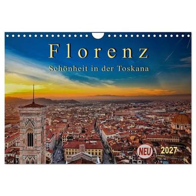 Florenz - Schönheit in der Toskana (Wandkalender 2027 DIN A4 quer), CALVENDO Monatskalender